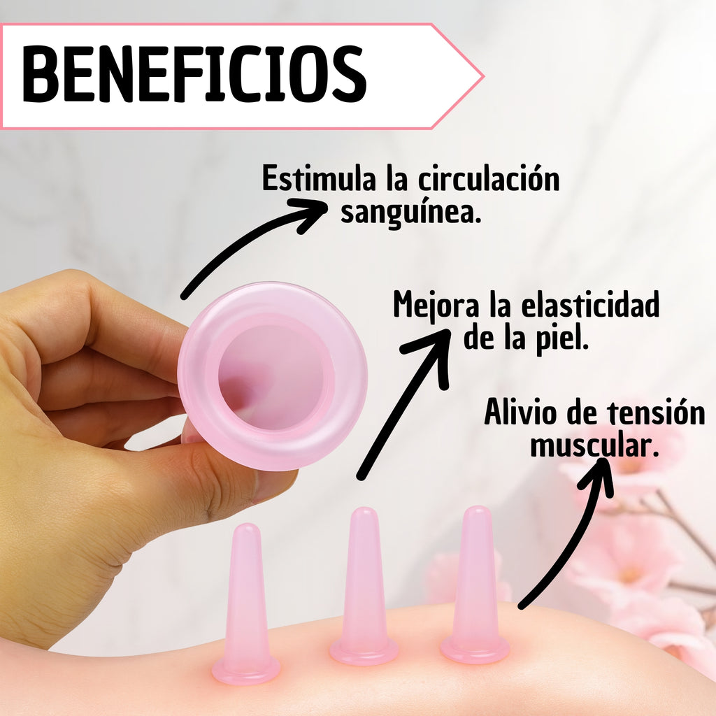 Ventosa Masaje Facial Estiramiento Piel
