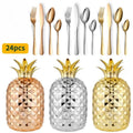 CUBIERTOS PIÑA 24 PIEZAS